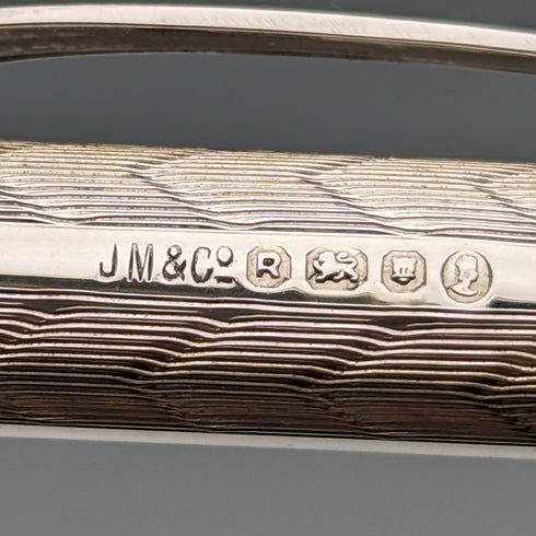 1952 British Yard O' Red Sterling Silver Push Pencil with Box and Papers